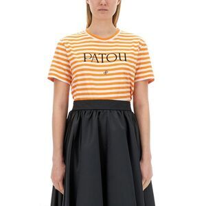 PATOU Striped Cotton T-Shirt Women MULTICOLOUR T-Shirts & Tops